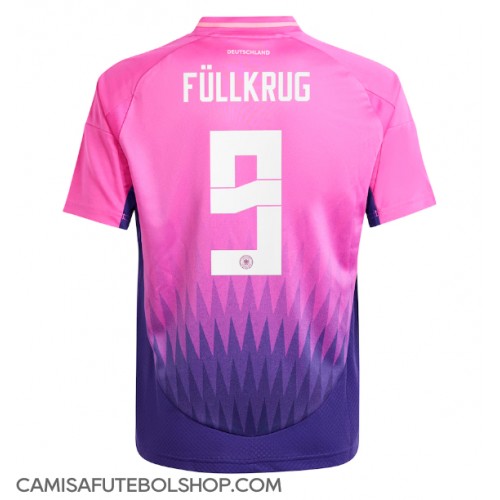 Camisa de time de futebol Alemanha Niclas Fullkrug #9 Replicas 2º Equipamento Europeu 2024 Manga Curta